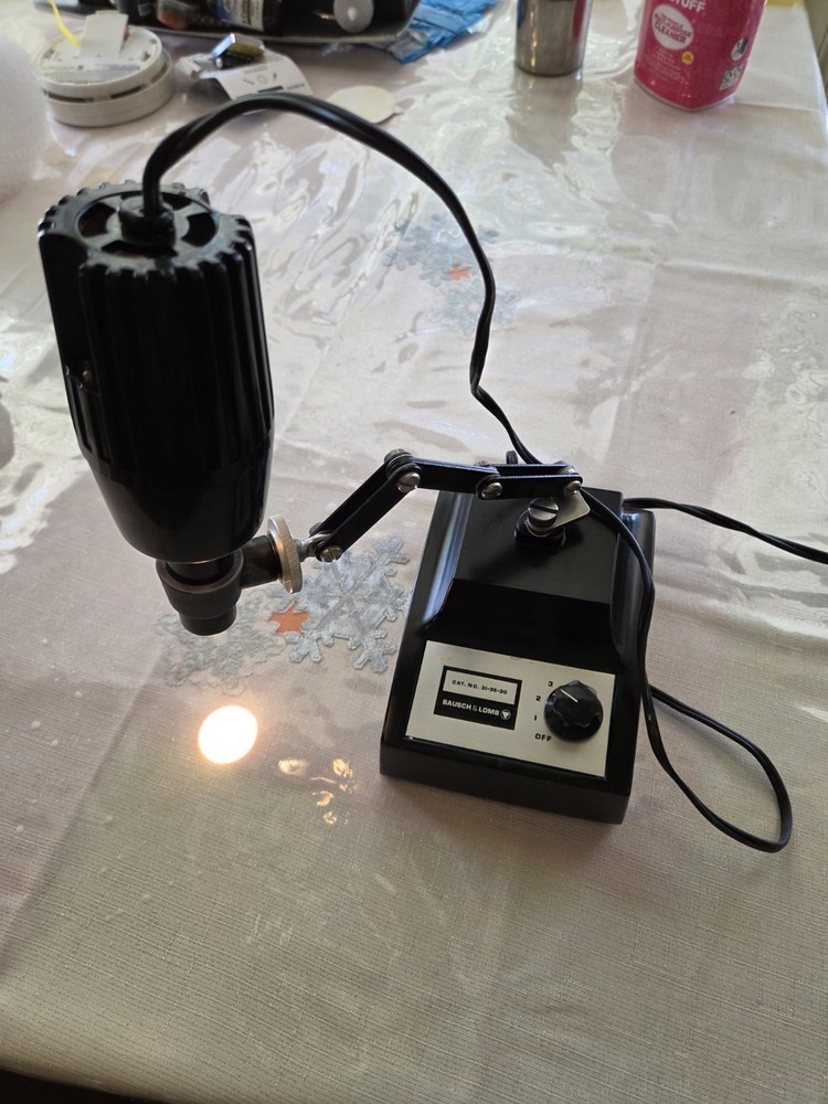 Bausch & Lomb 31-35-30 Illuminator & Transformer For Microscope Adjustable Stand
