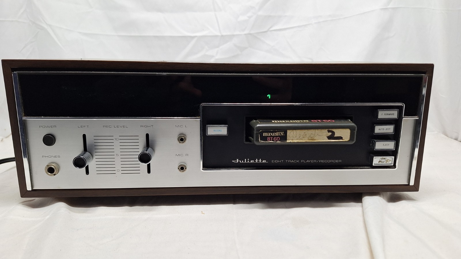TOPP Juliette 8 Track Player Recorder 8TDR-496 Tested Works