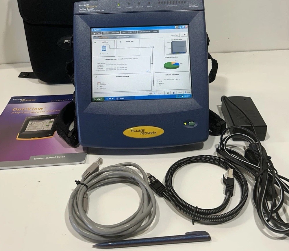 Fluke Network Optiview Series II Integrated Network Analyzer Excellent Condition