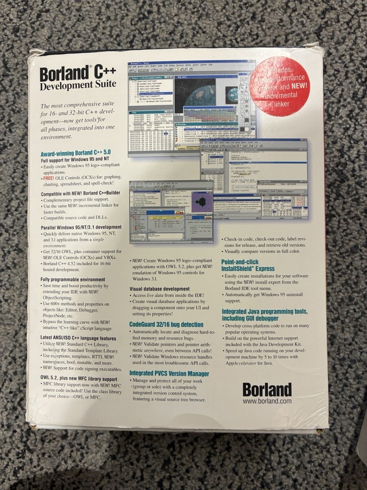 Microsoft Windows NT and Borland C++ Development Suite