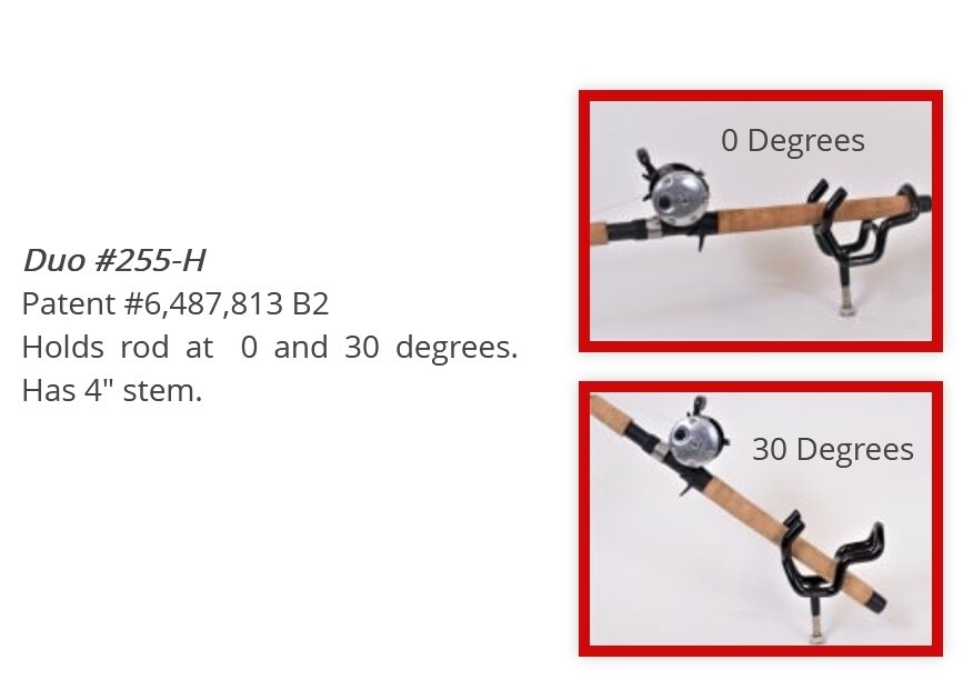 Driftmaster Pro Duo / Flatliner Rod Holder ~ Choose from 4 types ~ 1/2" stem