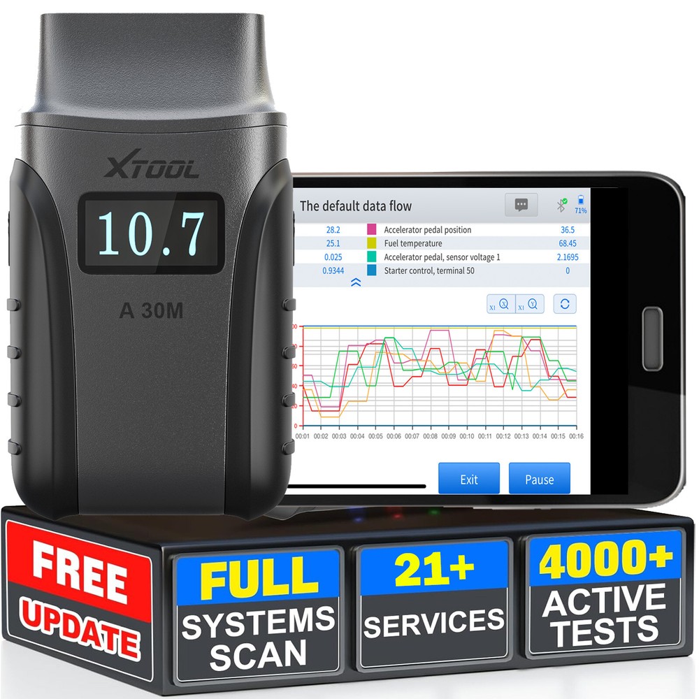 XTOOL Anyscan A30M BT Car Auto Diagnostic Scanner Tool Bidirectional Code Reader