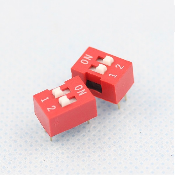 100Pcs Slide Type Switch Module 2.54mm 2 Position Way DIP Red Pitch