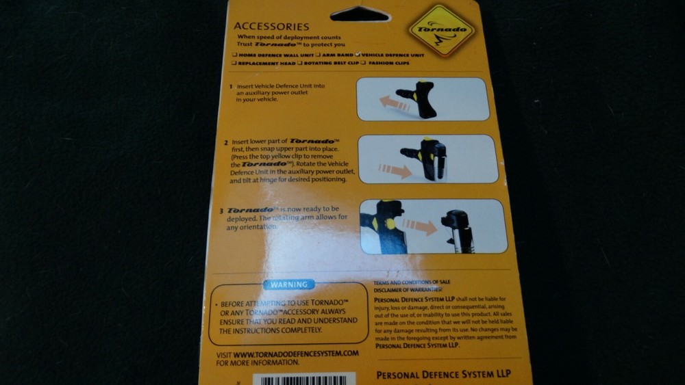 TORNADO PERSONAL DEFENCE SYSTEMS - VEHICLE DEFENCE UNIT