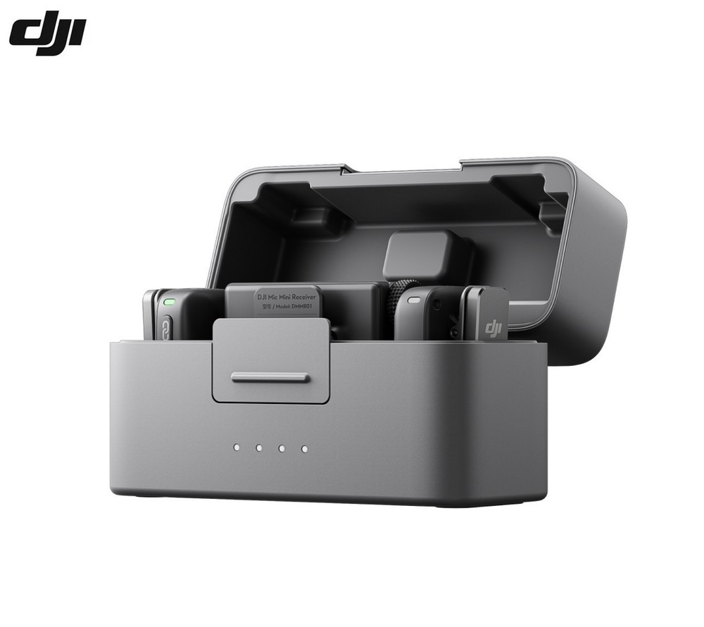 DJI Mic Mini (2TX+1RX+Charging Case) Wireless Microphone For Creators Full Set