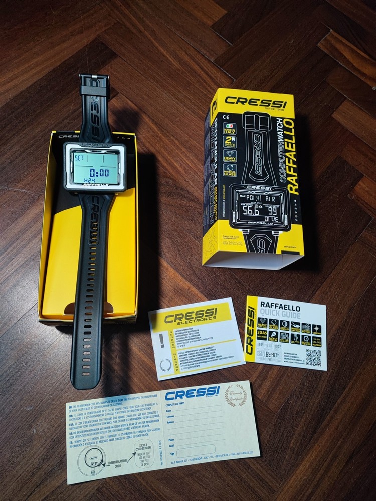 CRESSI Raphael - Unisex Diving Computer with Large Rectangular Screen...