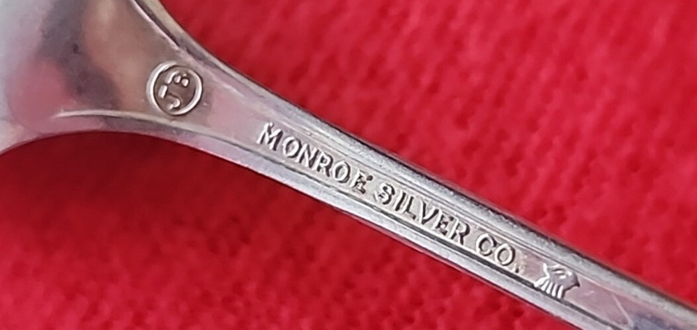 6 Monroe Silver JB Silverplate ICED TEA SPOONS Flatware Silverware Vintage