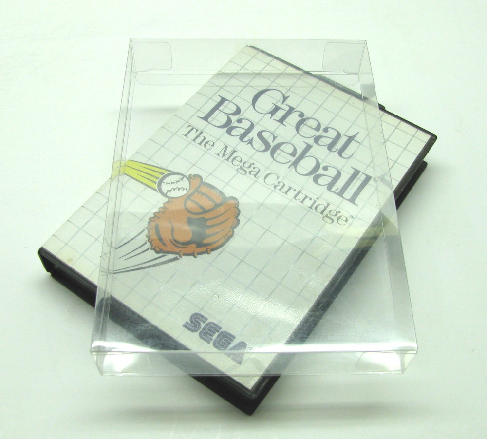 50x SEGA MASTER SYSTEM CIB GAME - CLEAR PROTECTIVE BOX PROTECTOR SLEEVE CASE