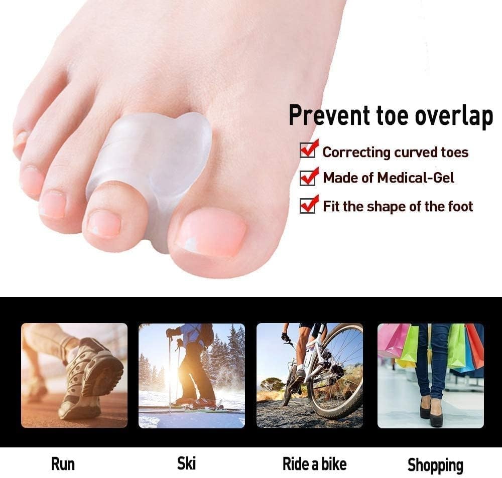 Toe Stretcher 6xSeparators for Bunion Correction and Overlapping Toes