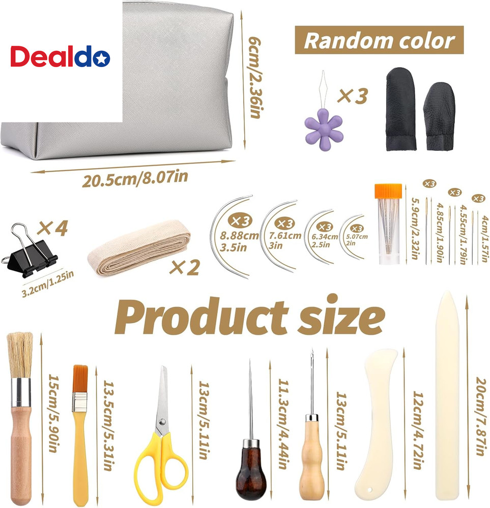 49 Pcs Book Binding Kits for Beginners Hand Bookbinding Tools Bookbinding Suppli