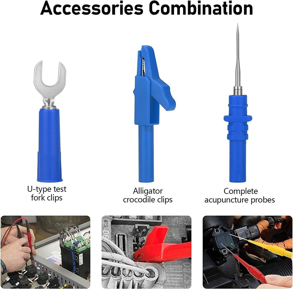 Environmentally Friendly 30PCS Multimeter Leads Set with Replaceable Probes