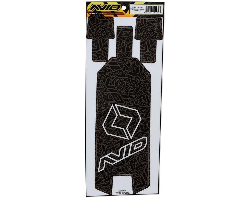 Avid RC AE B84 Pre-Cut Chassis Protective Sheet (Black) [AVD10237-B]