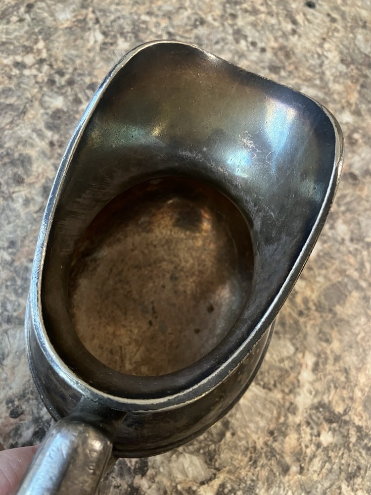antique silver creamer pitcher