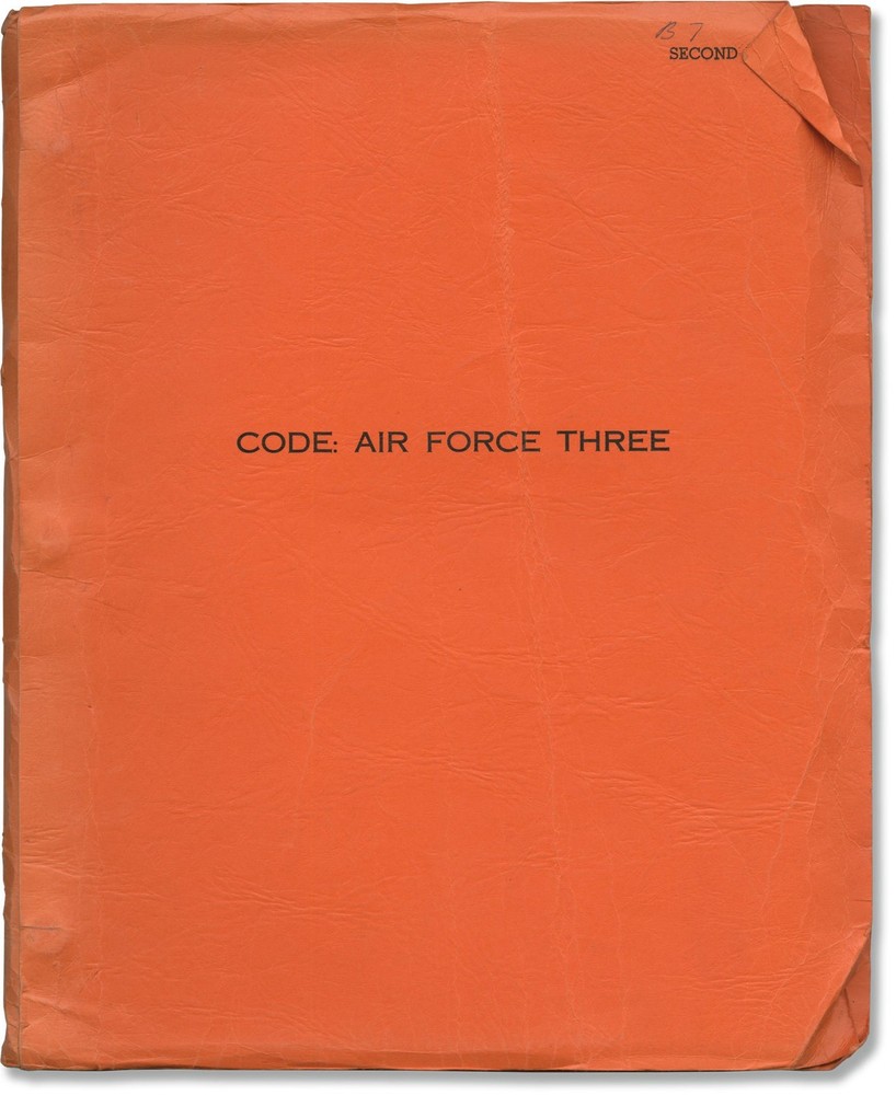 Alan Horowitz Howard Berk CODE AIR FORCE THREE Original screenplay 1970 #146062