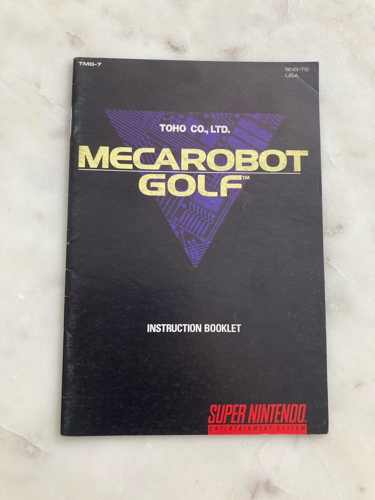 Mecarobot Golf | Super Nintendo | Manual Only