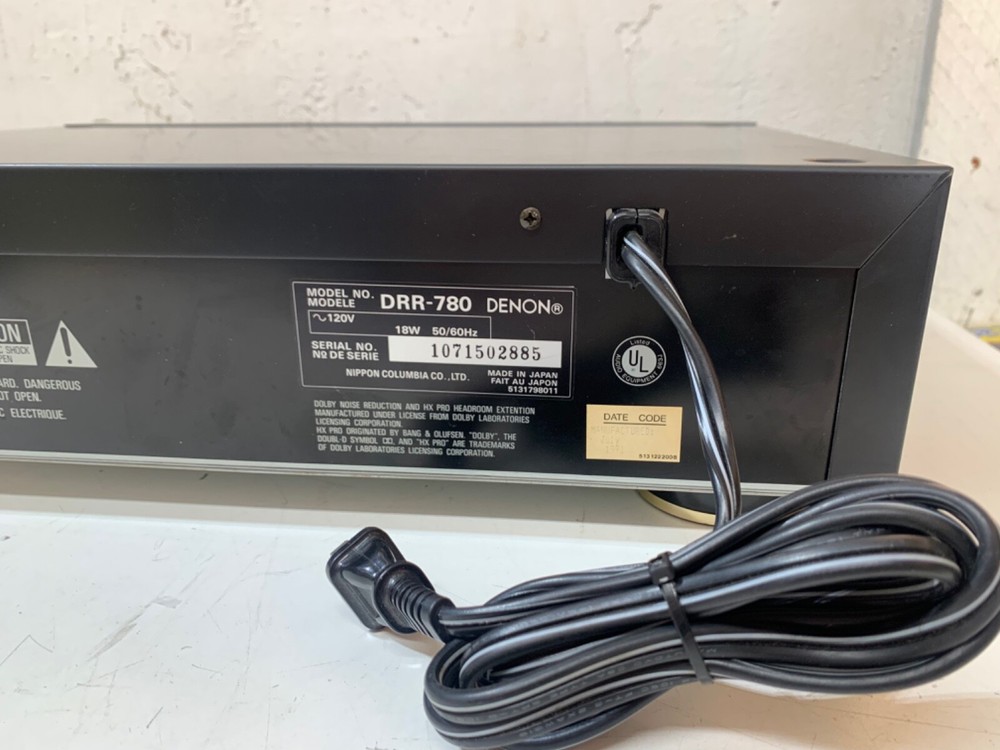 Denon DRR-780 Cassette Tape Deck Player
