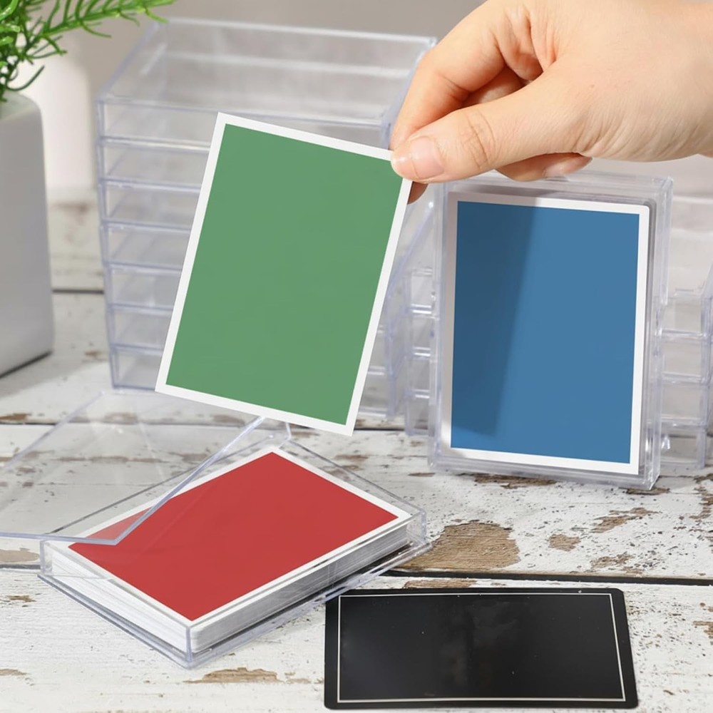 10 Pack of 25 Count 2-Piece Plastic Box Deck Case Card or Booklet Holder