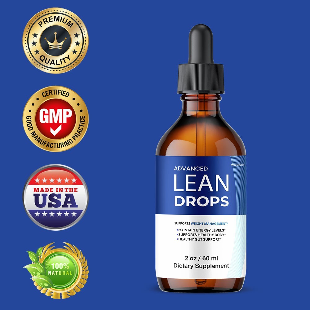 Lean Drops Liquid Supplement, All Natural Max Strength, LeanDrops (1 Pack)