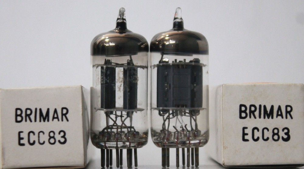 12AX7 ECC83 CV4004 Brimar Made in England Amplitrex Tested 2 Pcs