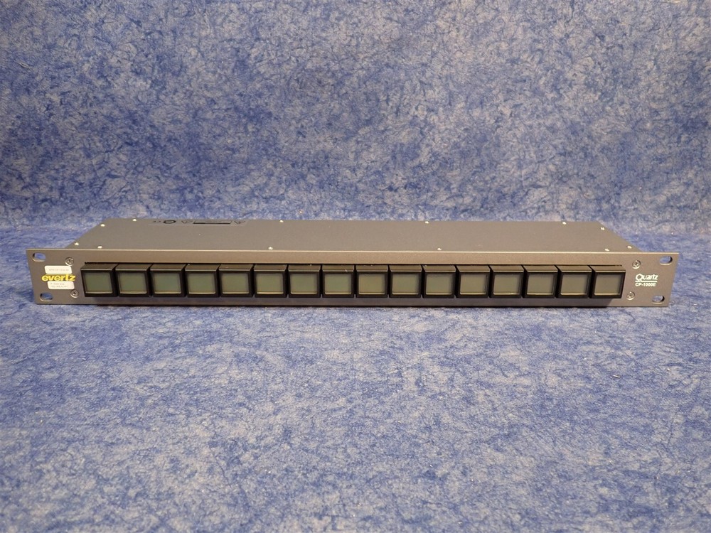Evertz CP-1000E Router Control Panel 16 LCD Buttons 256 Virtual Buttons (F3)