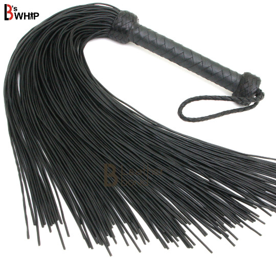 Genuine Cowhide Leather Lace Flogger 100 Falls Heavy and Thuddy whip