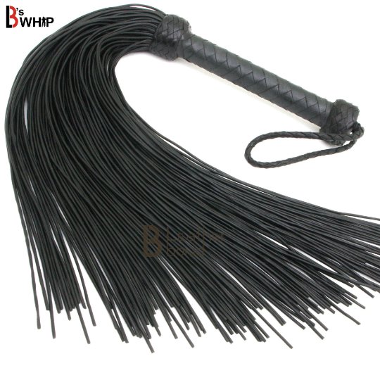 Genuine Cowhide Leather Lace Flogger 100 Falls Heavy and Thuddy whip