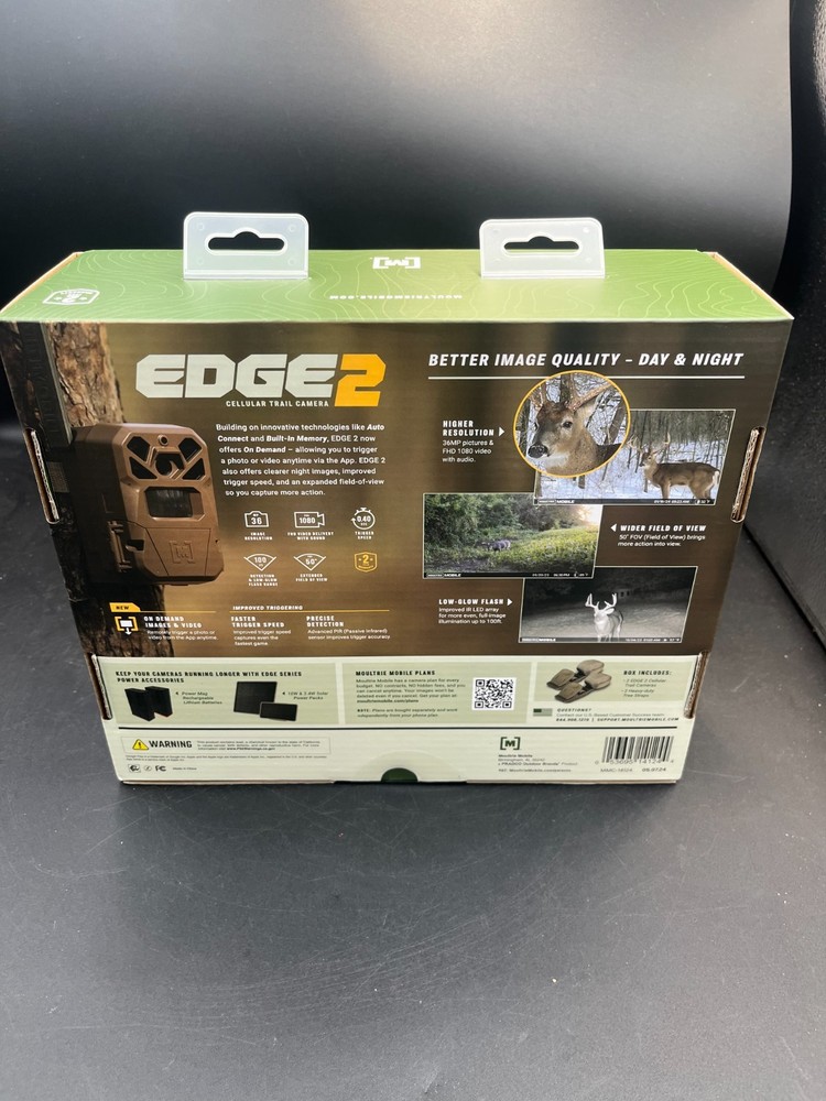 MOULTRIE EDGE2 CELLULAR TRAIL CAMERA 2 PACK KIT / New Sealed