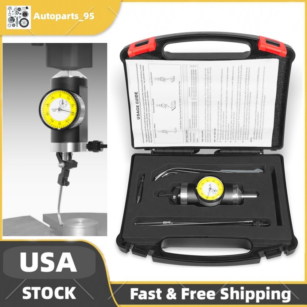Coaxial Centering Indicator Co-Ax Precision Milling Machine Test Dial .0005 CNC