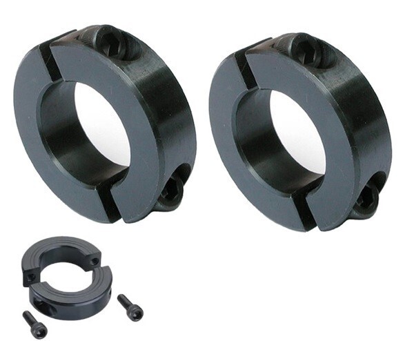 2-Pack 5/8" Bore Double Split Shaft Locking Collar Black Oxide Finish