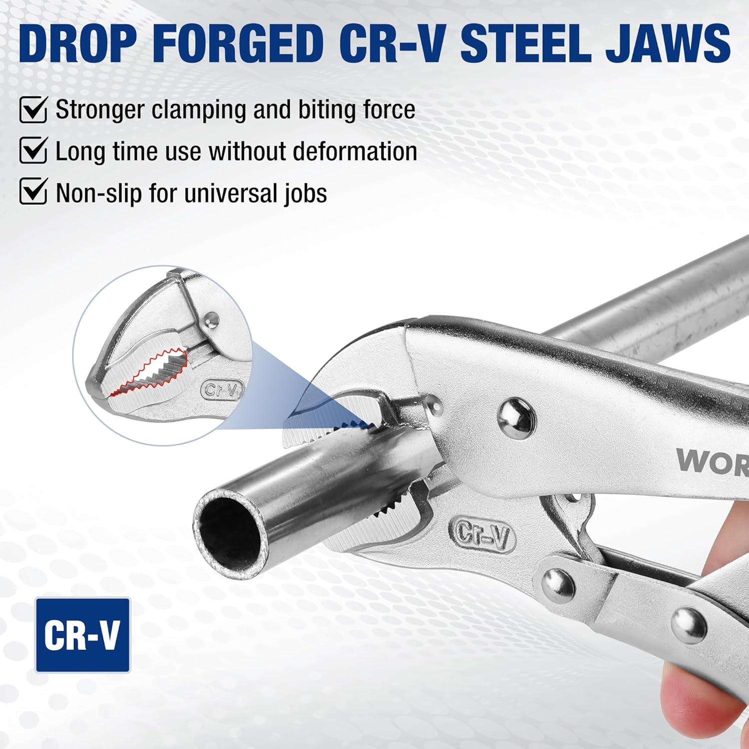 WORKPRO 5-Piece Locking Pliers Set Vice Grips w/Chrome-vanadium Steel Tool Set