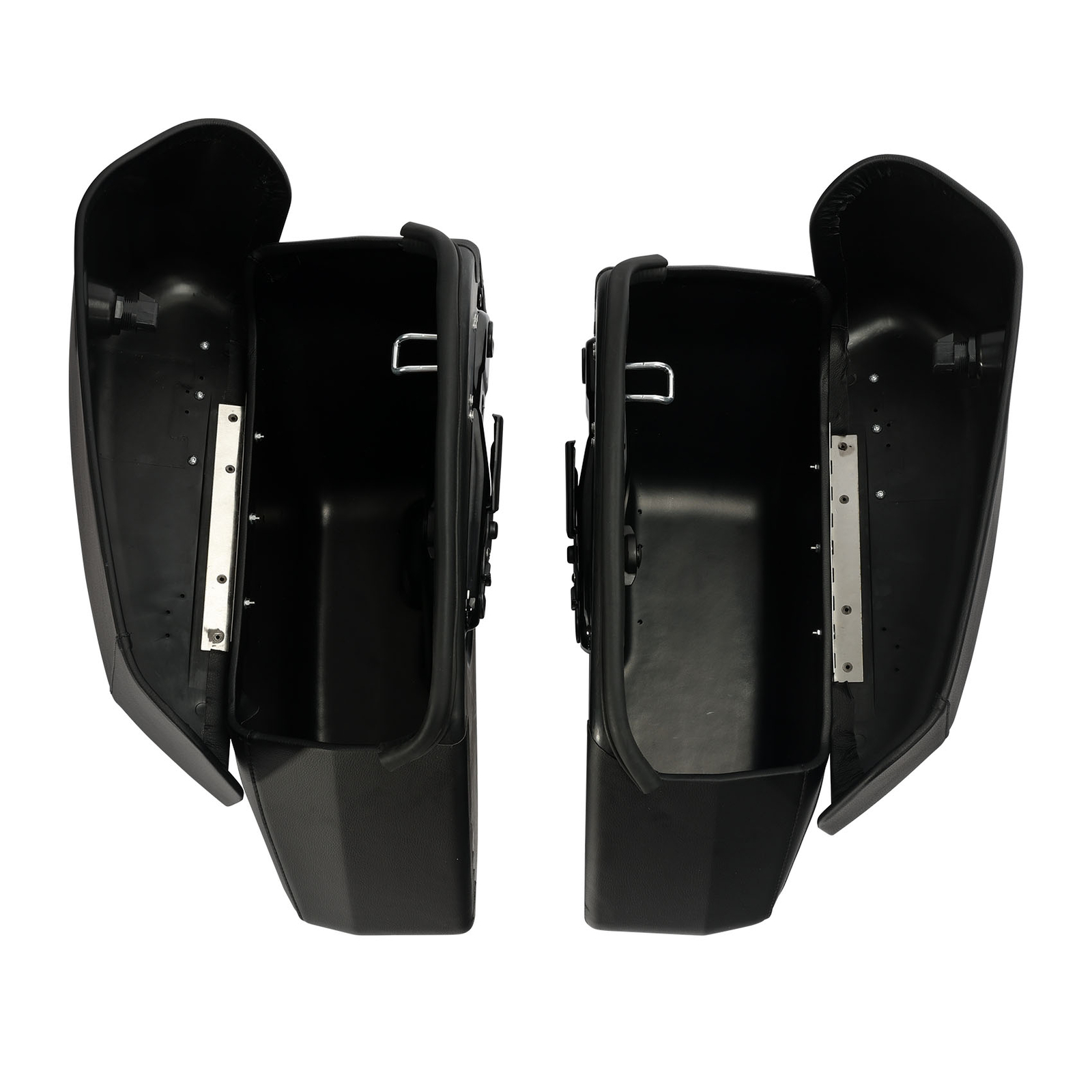 Black Detachable Saddlebags Fit For Harley Davidson Fat Boy Breakout 2014-2024