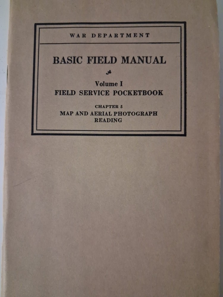 1938 Pre War US Army Basic Fielf WAR DEPARTMENT Vol I