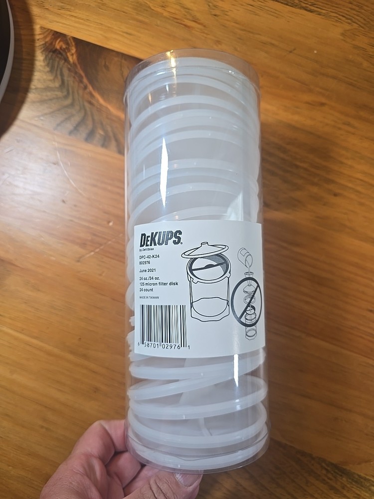 Devilbiss dekups 24oz/34oz 125 Micron Filter Disk 24 Count. DPC-42-K24.