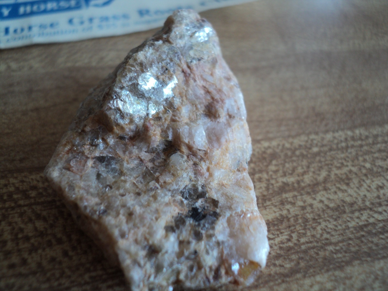 Pegmatite Granite Blast Fragment from CRAZY HORSE Memorial Black Hills SD