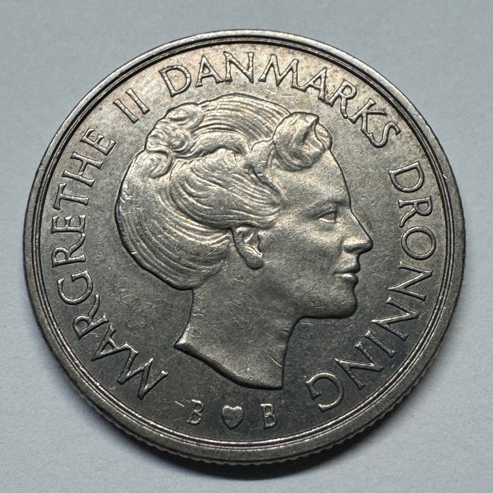 1979 Denmark 1 Krone - Beautiful Coin - #B-084
