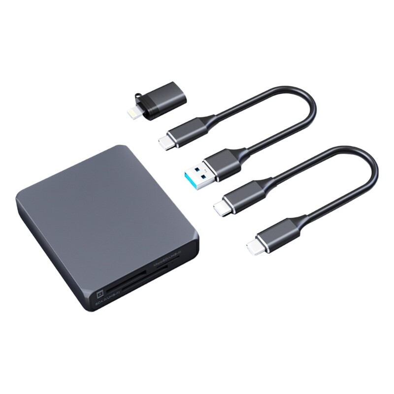 USB 3.2 Card Reader Adapter High Speed Memory Card Reader Card Reader 3 in 1