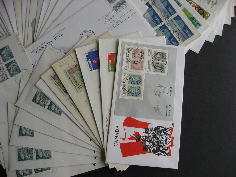 Canada private cachet 150 FDC mixture (duplicates, mixed cond) check them out!