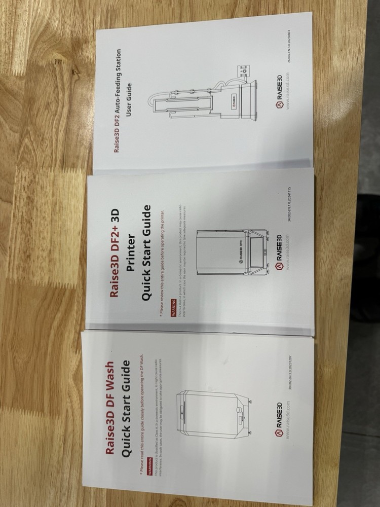 Raise3D DF2 Plus Resin 3D Printer + Wash & Cure System Complete Setup Kit