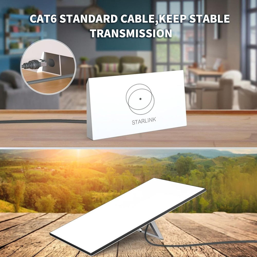 Starlink Gen 3 Cable 200ft - 24AWG Waterproof Replacement