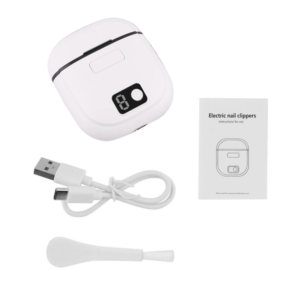 Electric Automatic Nail Clipper Grinder with 3 Speed Settings & Digital Display