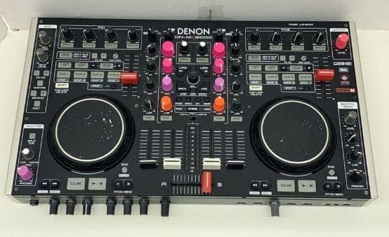 DENON DN-MC6000 DJ Controller Mixer 4-Channel 2 Mic Inputs Tested Used