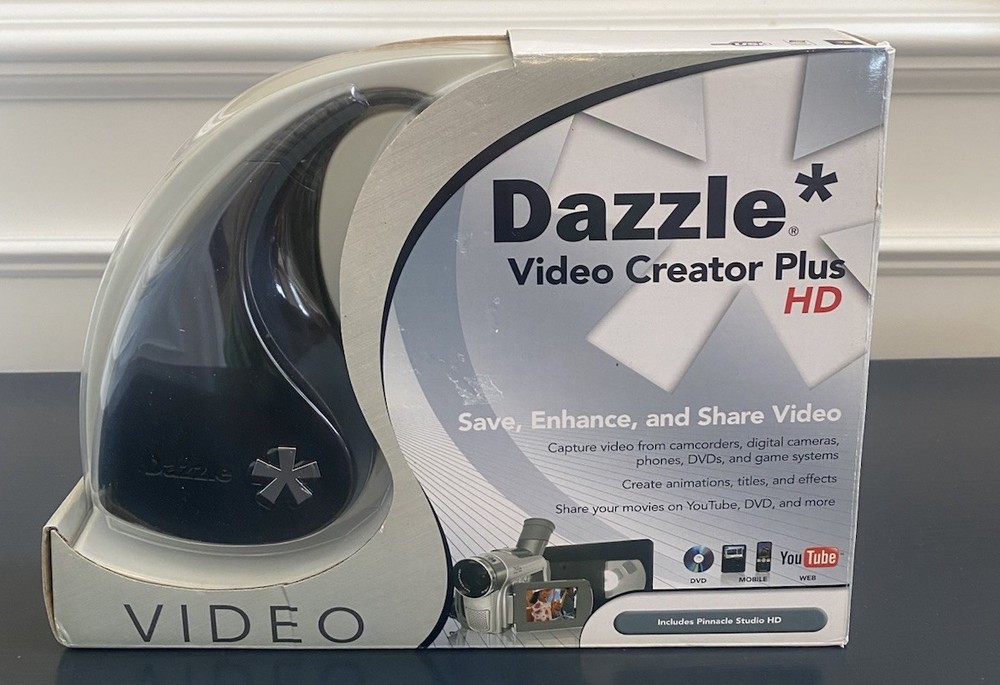 Dazzle Video Creator Plus HD Video Capture Device, Includes Pinnacle Studio HD