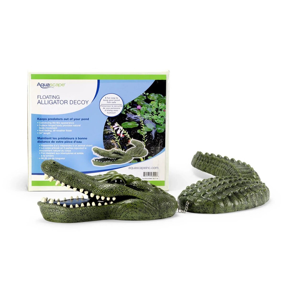 Aquascape Floating Alligator Decoy crocodile 34"