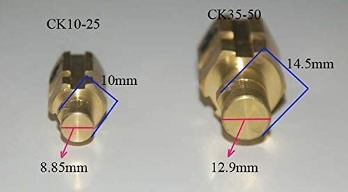 TIG Welding Cable Panel Socket Connector Socket DKZ35-50 Red Color 300-400A 2pk