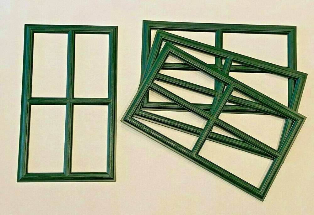 8 Amarr Stockton Hunter Green Replacement Inserts for Short Panel Amarr Doors
