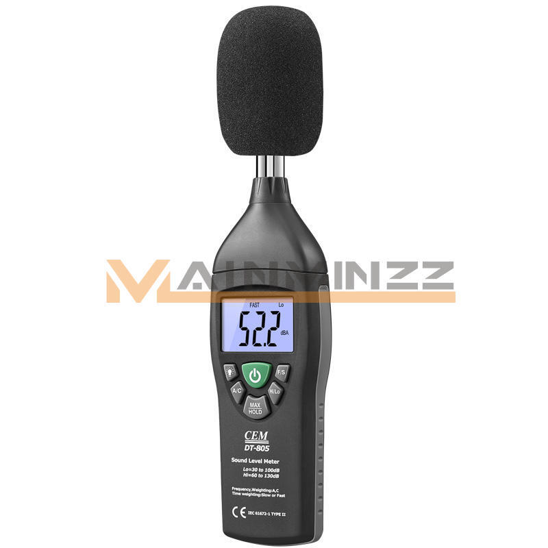 DT-805 High Performance Sound Level Meter Max Hold and Data Hold Function