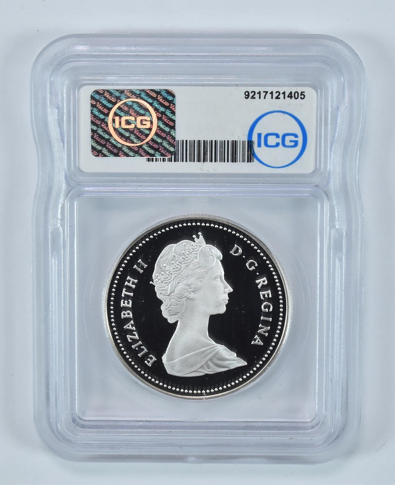 1987 Canada Silver Dollar Davis Strait PR69 DCAM ICG