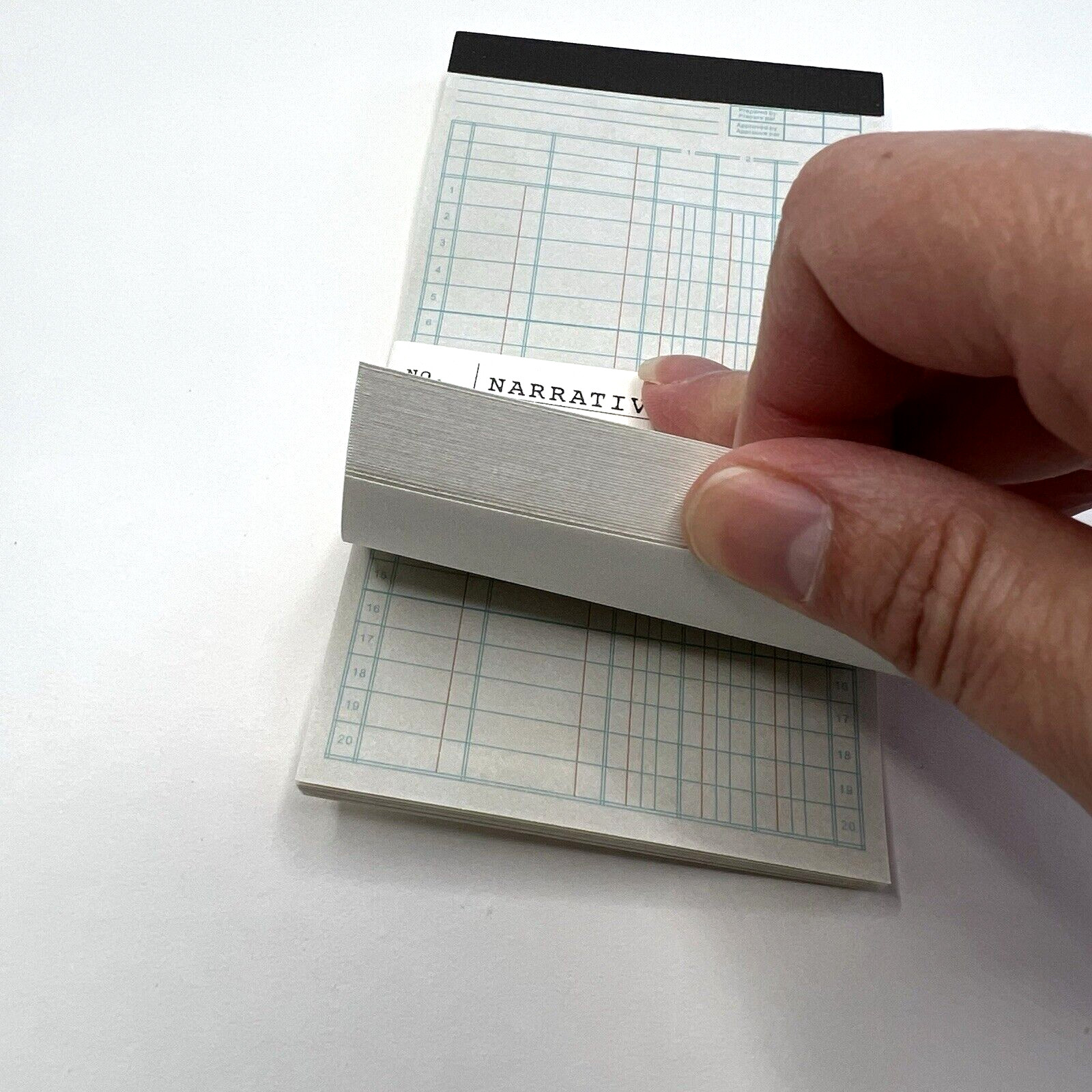 Vintage Style Ledger Sheet Note Memo Pad Collage Junk Journal Scrapbooking