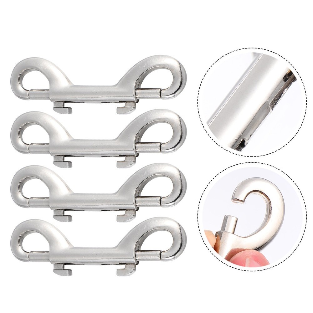 Heavy Duty Double Ended Trigger Hook Clips 4 Pcs for Various Uses