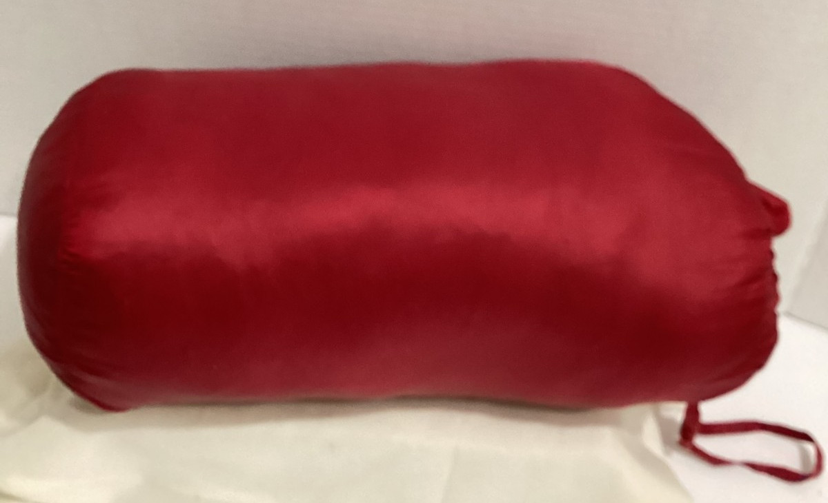 32 Degrees Heat Packable Down Blanket 50" x 63" Red Puffer Camping Travel